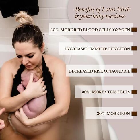 Lotus Birth Kit | Aromatic Herbal Blend, Wide-Rimmed Cotton Placenta Bag with Drawstring | Home Birth Supplies | 3 Elements in 1 Pack in Saudi Arabia