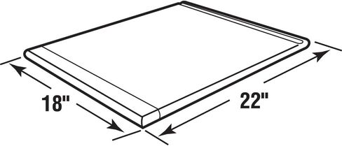 Prime-Line Z 10699 Breadboard, 3/4 In. x 18 In. x 22 In., Solid Hardwood Strips, Unfinished (Single Pack) in Kuwait