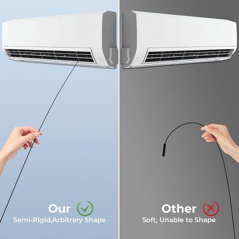 Borescope Camera with Light, 1920P HD Endoscope Inspection Camera with 8 Adjustable LED Lights, Snake Camera with 16.4ft/5m Semi-Rigid Snake Camera, 7.9mm IP67 Waterproof Inspection Camera for iOS in Kuwait