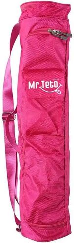 Mr. Teto. Yoga Mat Bag - Yoga Mat Carrier - Zip Exercise Yoga Mat Carry Bag for Women Men with Multi-Functional Storage - Cargo Pocket Extra Wide Adjustable Shoulder Strap in Saudi Arabia
