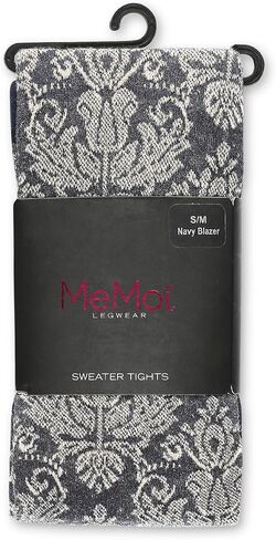 MeMoi Baroque Patterned Cotton Blend Sweater Tights in Saudi Arabia