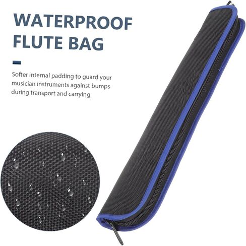 VICASKY Flute Storage Bag Instrument Flute Gig Bag Recorder Carrying Case Soprano Recorder Bag Flute Case Cover Flute Storage Containers Suitcase Bag Oxford Cloth Music Accessories in Kuwait