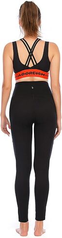 HUGE SPORTS Women's High Waisted Tummy Control Yoga Leggings with Pocket Running Workout Pants Active Tights in Saudi Arabia