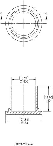 Caplugs ZC361AK1 Plastic Straight Sided Utility Cap to Cap Thread Size 3" C-36, PE-LD, to Cap Thread Size 3", Red (Pack of 10) in Saudi Arabia