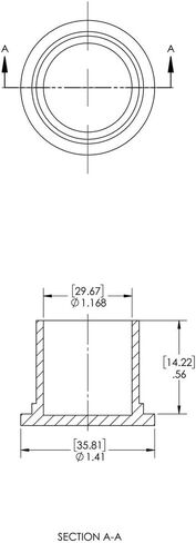 Caplugs ZC361AK1 Plastic Straight Sided Utility Cap to Cap Thread Size 3" C-36, PE-LD, to Cap Thread Size 3", Red (Pack of 10) in Saudi Arabia