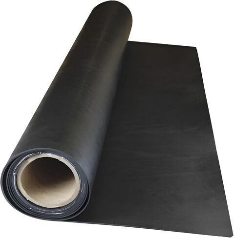 لوح مطاطي، نيوبرين، عرض المطاط 4 بوصة، طول المطاط 2 قدم، سمك المطاط 1/8 بوصة، 70 أمبير، دعم عادي in Kuwait