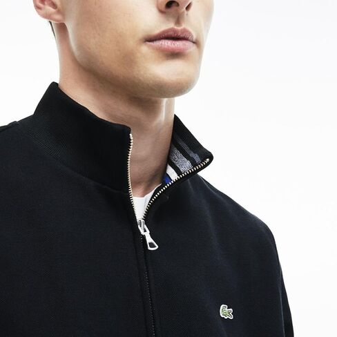 Lacoste Men's Semi Fancy Brushed Pique Fleece Full Zip Sweatshirt in Saudi Arabia