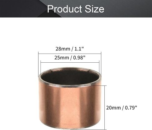 Othmro 3 pcs Oilless Bushing Sleeve Bearing 0.78"Bore x0.9"OD x0.78" Length Plain Bearings Wrapped Oilless Bushings in Saudi Arabia