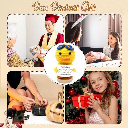 Mini Funny Positive Potato, 3 inch Knitted Doll with Positive Card for Cheer Up Gifts and Party Decorations, Cute Positive Potato Crochet Doll for Birthday Gifts (Pink Bowknot Potato) in Saudi Arabia