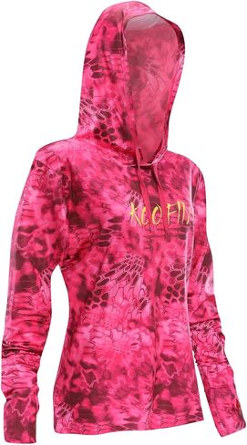 Performance Fishing Hoodie Women's Long Sleeve Hooded Sunshirt Quick-Dry UPF50 in Saudi Arabia