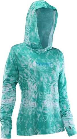 Performance Fishing Hoodie Women's Long Sleeve Hooded Sunshirt Quick-Dry UPF50 in Saudi Arabia