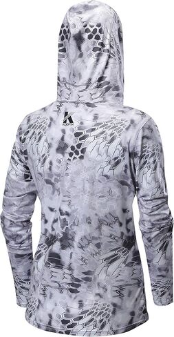 أداء الصيد هوديي المرأة طويلة الأكمام مقنعين قميص شمسي سريع الجفاف UPF50 in Kuwait