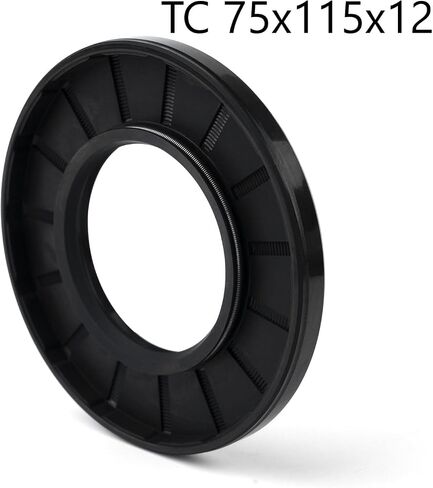 XIKE 1PC Oil Seal, Lip Seals TC 75mm x 115mm x 10mm Nitrile Rubber Cover Double Lip with Spring,Oil Shaft Seal Fit for Bearing Shaft in Saudi Arabia