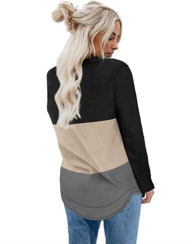 Dofaoo Sweatshirts for Women Crewneck Long Sleeve Shirts Tunic Tops for Leggings Fall Fashion in Saudi Arabia