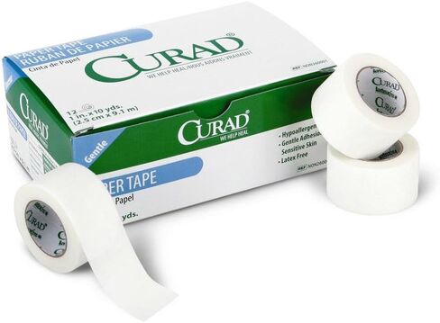 CURAD Paper Medical Adhesive Tape, 1 Inch x 10 Yards, Box of 12 in Saudi Arabia