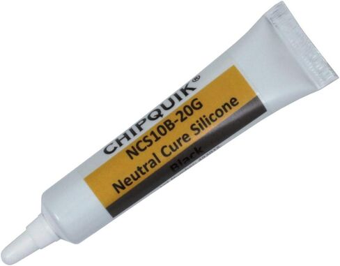 Chip Quik NCS10G-20G Neutral Cure Silicone Adhesive Sealant 20g (0.7oz) Squeeze Tube (Dark Grey) for Precision Dispensing in Saudi Arabia