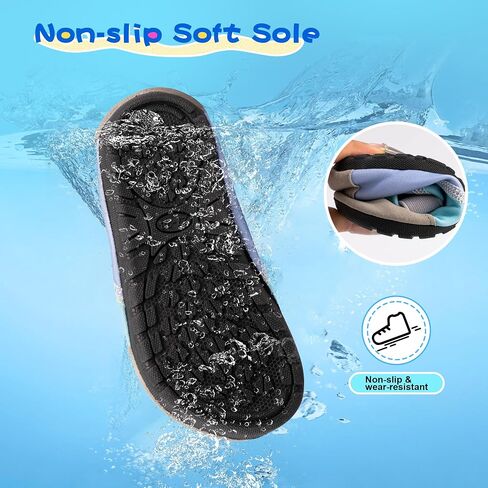 SULIFEEL Kids Water Shoes Girls and Boys Non-Slip Quick Dry Beach Swim Barefoot Toddler Indoor Sports Socks in Saudi Arabia