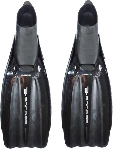 Bonassi | Orca Fins Great Adult Full Foot Pocket fins for Swimming, Diving, Snorkling and Spearfishing - Made in Italy in Saudi Arabia