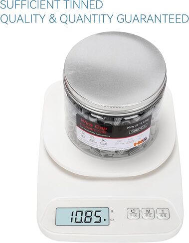 HKS 400 قطعة من أغطية الأسلاك الزرقاء - AWG 22-14، صواميل لولبية ملتوية معزولة مع زنبرك - محمولة وسريعة التوصيل in Kuwait