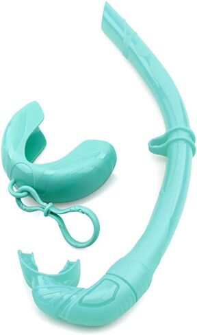Roll-up Snorkel, Silicone Foldable Snorkel with Compact Storage Case, Freediving and Snorkeling Snorkel, Wet Breathing Tube for Freediving, Diving, and Snorkeling in Saudi Arabia