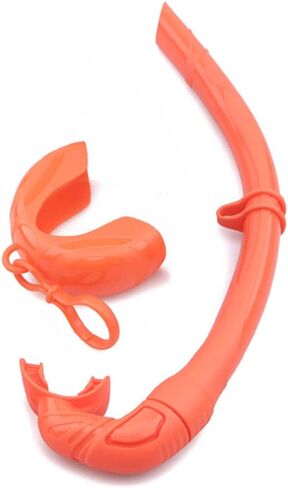 Roll-up Snorkel, Silicone Foldable Snorkel with Compact Storage Case, Freediving and Snorkeling Snorkel, Wet Breathing Tube for Freediving, Diving, and Snorkeling in Saudi Arabia