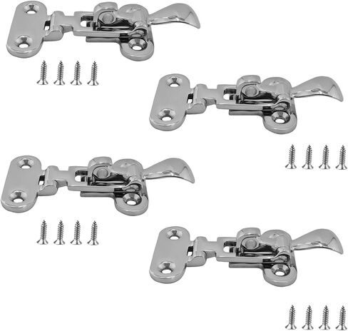 Stainless Steel 316 Heavy Duty Anti-Rattle Lockable Hold Down CLAMP Latch Locker Hatch Hardwaremarine latches Catches with Fasteners in Kuwait