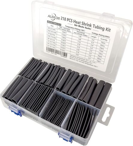 4 Sizes 188 Pieces Large Heat Shrink Tubing Kit 3:1 Ratio Industrial Marine Grade Waterproof with Adhesive in Saudi Arabia