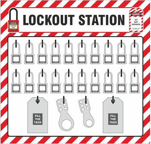 Zing Green Products Lockout Shadow Board, 23" Wide in Saudi Arabia