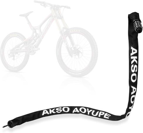 Bike Chain Lock, 4 Digit Combination Anti-Theft Chain Bike Lock, Hardened Steel Bicycle Lock for Helmets, Bicycles, Luggage, Backpacks, Electric Bicycles, Motorcycles, etc. in Saudi Arabia
