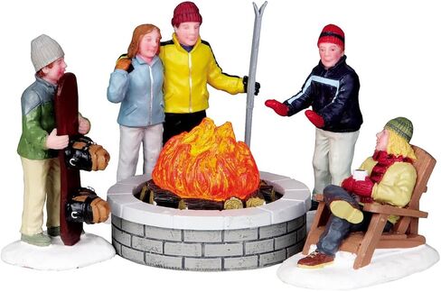 Lemax Fire Pit, set of 5, Battery Operated (4.5V) #04223 in Saudi Arabia