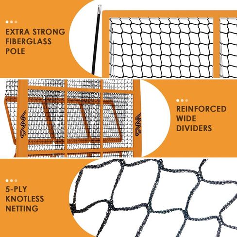 MR 9 Hole Pitching Net, Portable Pitching Target for Pitchers with 9 Pocket Strike Zone, Pitching Net Height Adjustable Softball Baseball Training Equipment for Hitting and Pitching Practice… in Saudi Arabia