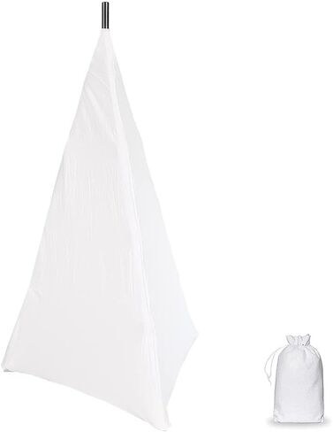 Floor Speaker Stand Covers Metal Heavy Duty Support Stand Cover for Weddings Banquets Events 3 Sided Triangular DJ Speaker Stand Tripod Cover Scrim (ONE Pack-Black) in Saudi Arabia