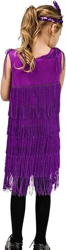 SEAUR Girls Fringe Latin Dance Dress with Sequin Headband Crew Neck Sleeveless Perform Costume Set Vintage Party Outfit in Saudi Arabia
