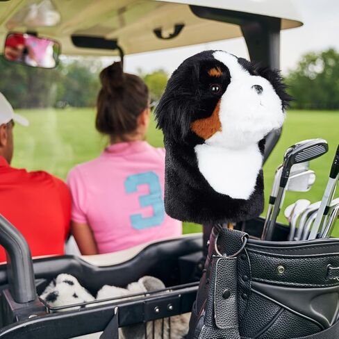 mytag Funny Golf Club Head Covers, Animal Plush Driver Headcover, Golf Headcover Fits Standard 460cc Driver Head in Saudi Arabia