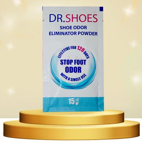 ضع حدًا لرائحة القدم مع DR.SHOES - حل نهائي لمزيل الروائح الكريهة للأحذية - مسحوق مزيل لرائحة القدم والأحذية - حل سريع وفعال - مصمم لجميع أفراد الأسرة (قطع 5) in Saudi Arabia