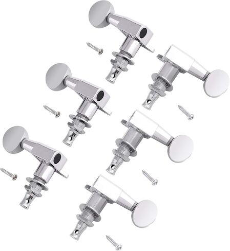 Holmer Guitar String Tuning Pegs Tuning Machines Sealed Machine Heads Grover Tuners Tuning Keys Oval Button 3 Left 3 Right for Electric Guitar or Acoustic Guitar Black. in Saudi Arabia