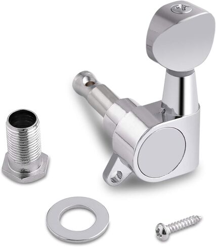 Holmer Guitar String Tuning Pegs Tuning Machines Sealed Machine Heads Grover Tuners Tuning Keys Oval Button 3 Left 3 Right for Electric Guitar or Acoustic Guitar Black. in Saudi Arabia