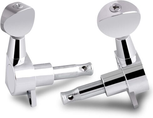 Holmer Guitar String Tuning Pegs Tuning Machines Sealed Machine Heads Grover Tuners Tuning Keys Oval Button 3 Left 3 Right for Electric Guitar or Acoustic Guitar Black. in Saudi Arabia