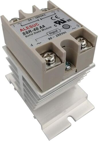 SSR-40DA 40A Solid State Relay with Heat Sink 3-32v dc / 24-380v AC in Saudi Arabia