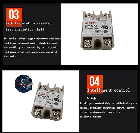 SSR-40DA 40A Solid State Relay with Heat Sink 3-32v dc / 24-380v AC in Saudi Arabia