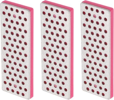 3 Pack Ski Snowboard Diamond Stone - Ski Edge Files Sharpener Tool, Apply to Outdoor Snowboard (2.8", 500 Grit, Fuchsia) in Saudi Arabia