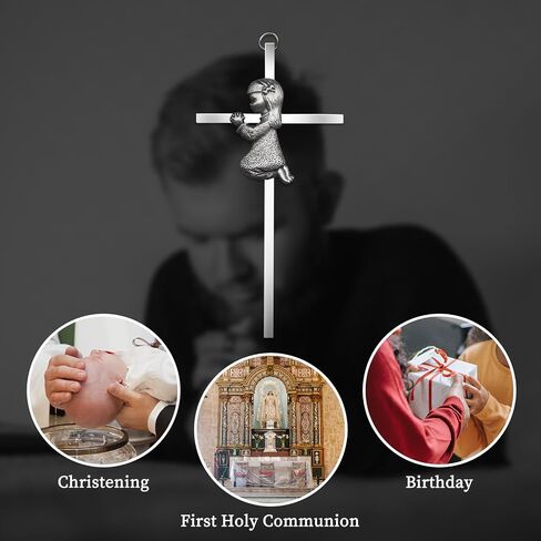CHIMUYU Boy Girl Cross Wall Decor Baptism Gifts for Boys, Girls, Kids, Christening, First Holy Communion, Baby Shower, Birthday, Catholic Gift (Boy, 1) in Saudi Arabia