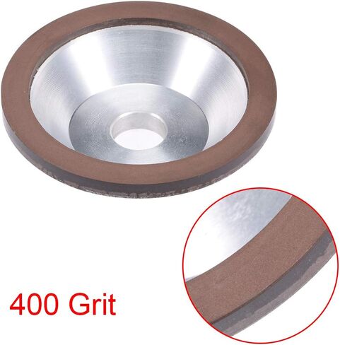 uxcell 100x32x20x10x3mm Resin Bond Cup Diamond Grinding Wheel 400 Grit for Carbide Metal in Saudi Arabia