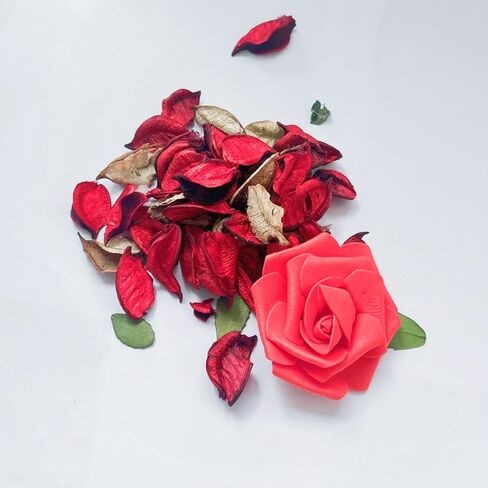 أكياس العطور المنزلية، الزهور الطبيعية المجففة، أكياس العطور للعائلات وحفلات الزفاف والسيارات والمقاهي وغيرها، حشو المزهرية وتزيين حشو الوعاء، 5 أونصة × 2 كيس (وردي) in Kuwait