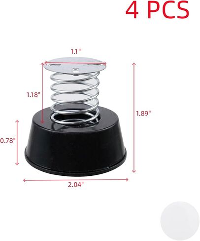 Oedema 4 PCS 30×28mm Dashboard Spring Base Car Shaking Head Base Springs for Crafts, Car, Bicycyle, DIY Supplies, Decoration, Gifts (Green/Black/Pink/Orange) in Saudi Arabia