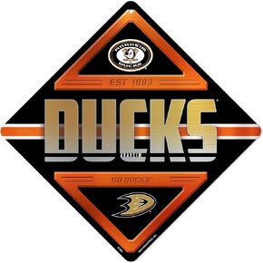 Rico Industries NHL Hockey Metal Sign 16.5" x 16.5" Home Décor - Bedroom - Office - Man Cave