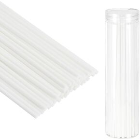 PATIKIL 20CM/8Inch Reed Diffuser Stick, 100 Pack Fiber Aroma Fragrance Refill Sticks Replacement with PET Bottle for Home Office Hotel Party Wedding, Black
