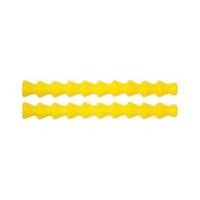 Loc-Line Acid Resistant Coolant Hose Component, Yellow Polyester, Segment, 5-3/4" Length, 1/4" Hose ID (Pack of 2)