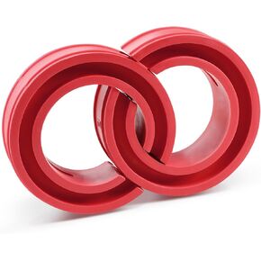 Shock Absorber Spring Rubber: Coil Spring Booster Cushion Car Bumper Buffer Power Cushion C Type- Pack of 2