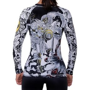 Women's Battle of The Gods Athena and Ares Rash Guard MMA BJJ White